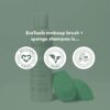 EcoTools Makeup Brush and Sponge Shampoo, Removes Makeup, Dirt, & Impurities From Makeup Brushes & Makeup Blending Sponges, Fragrance-Free, Vegan, & Cruelty-Free, 6 fl.oz./ 177 ml, 1 Count