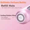 4PCS 5ml Perfume Atomiser Refillable Bottles Portable Mini Spray Travel Bottle Easy to Refill Empty Atomizer Bottle for Purse Handbag Pocket Luggage,Bright Color