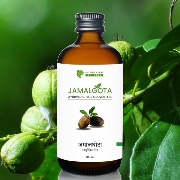 Jamalgota Ayurvedic Hair Growth Oil for Women & Men | Promotes New Hair Growth & Strengthens Hair | With Amla, Camphor Coconut and Bhringraj Oil | Nourishes Scalp & Controls Hair Fall