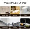 2 Rolls Bath Sealant Strip Self Adhesive, Caulk Strip Sealant Tape, Bathroom Sealant White Waterproof, Sealant Tape for Toilet, Bathtub, Shower, Wall Corner, Kitchen with Sealing Tool