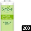 Simple Kind to Skin Soothing Facial Toner 100% Alcohol-Free from the UK's No. 1 Facial Skin Care Brand* 200 ml