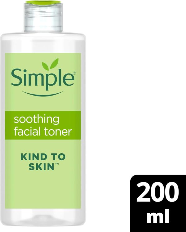 Simple Kind to Skin Soothing Facial Toner 100% Alcohol-Free from the UK's No. 1 Facial Skin Care Brand* 200 ml