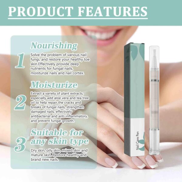 2 PCS Nail Care Pen, Nail Growth Serum, Nail Treatment Pen, Cuticle Oil For Nails, Nail Growth Treatment Pen, Nail Growth Treatment Nourishment Cuticles, Foot Care Nail Repair Pen