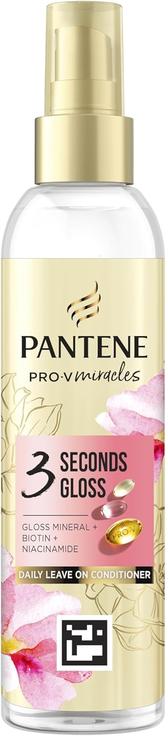 Pantene Biotin Leave In Conditioner for Coloured Hair, 145ml, Colour Hair Gloss, Hydrating Conditioner