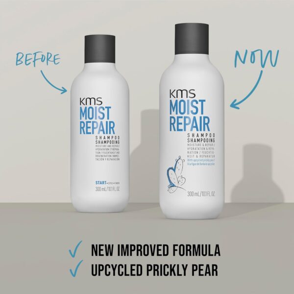 KMS MoistRepair Shampoo for Dry, Damaged Hair, 300ml, Repair, Moisturize, Protect, with Upcycled Prickly Pear, Vegan Formula