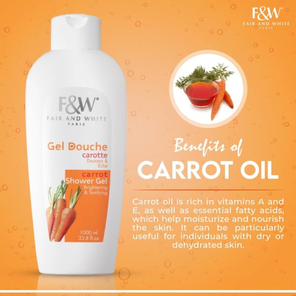 Fair & White Carrot Shower Gel Brightening & tonifying