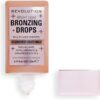 Makeup Revolution, Bright Light Bronzing Drops with Hyaluronic Acid, Sun-Kissed Finish, Bronze Scorched, 23ml
