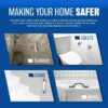 2 X Support Grab Handle - Suitable for Bath & Shower | Use As A Disability Aid, Safety Grip Rail with Suction Cup Fitting | Mobile Bathroom Support for Elderly, Children, No Fixings Needed, Anti Slip