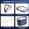 Portable Foldable Bathtub, Adults Soaking Bathtub for Shower, Sauna Bath Tub for Family, Quick Opening and Folding (Blue)