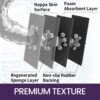 DEXI Non-Slip Bath Mat 43 x 80 cm, Super Absorbent Quick Drying Shower Mats, Easy to Clean, Bathroom Accessories Decor, Dark Gray