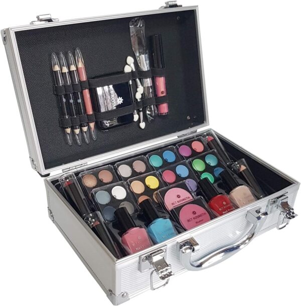 BCT-Kosmetik 52 Piece Vanity Case Make Up Set Storage Box Beauty Cosmetic Gift Travel Make Up Carry Box Christmas