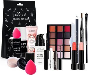 Makeup Set, All In One Makeup Kit, Cosmetic Make Up Starter Kit, Makeup Gift Set for Women & Girls, Includes Foundation Eyeshadow Palette Lipstick Eyeliner Mascara Cosmetic Brush Set
