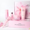 LAIKOU Sakura Skincare Gift Set, Luxury Glass Bottle Skincare Kit for Women Teenage Girls, Cleanser, Toner, Serum, Eye Cream & Moisturizer, Pamper Gifts for Women, Birthday Christmas Gift