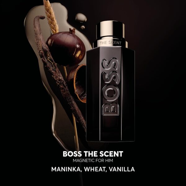BOSS The Scent Magnetic - Eau de Parfum for Him - Ambery & Fruity Fragrance with Notes of Maninka Fruit, Bran Absolute and Vanilla - High Longevity (Packaging May Vary)