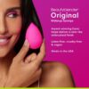 Beautyblender - Original Makeup Applicator Sponge - for Powder Liquid Coverup BB Cream or other Cosmetic Foundation Products - in Pink