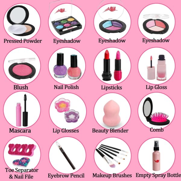Kids Makeup Sets Girls Toys - Girls Make up Set Kids Make up for Toddler Kid Girl Children Princess Pretend Play Christmas Birthday Gifts Presents Toys for Girl age 3 4 5 6 7 8 9 10 11 12