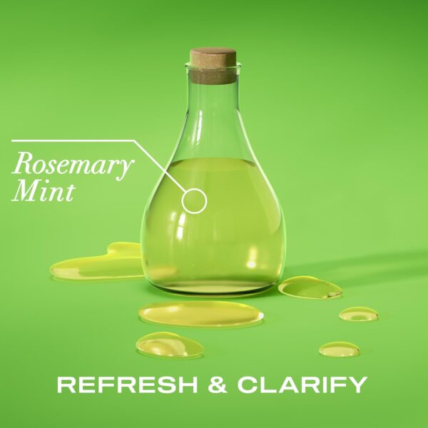 OGX Extra Strength Refreshing Scalp + Rosemary Mint, Refreshing to Help Remove Scalp Buildup, Minty Leave-In Dry for Shiny Hair, 4 fl. Oz