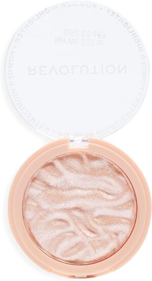 Makeup Revolution, Reloaded Highlighter, Highly-Pigmented Face Powder, Brighten, Glow & Shimmer, Dare to Divulge, 10g