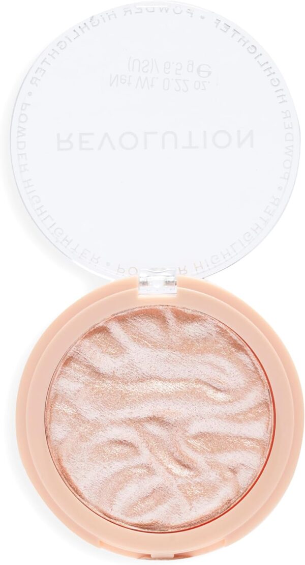 Makeup Revolution, Reloaded Highlighter, Highly-Pigmented Face Powder, Brighten, Glow & Shimmer, Dare to Divulge, 10g