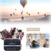 7102arv2OgL._AC_SL1500_.jpg RoseFlower 28Pcs Professional Makeup Set, Essential Make up Starter Set Make-up Sets With Cosmetic bag Eyeshadow Palette Lip Gloss Concealer blush Foundation Brush