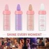 3 Pack Polvo De Hadas Fairy Highlighter Patting Powder Face Body Glitter Shimmer Brightens Blusher Waterproof Smooth Highlighter Festival Party Makeup (Set A)