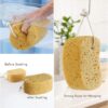 Azymi Shower Sponge, Exfoliating Bath Sponges for Adults, 2Pcs Body Scrub Sponge Dense Foam for Gentle & Deep Cleansing, Ultra-Soft for Sensitive Dry Skin