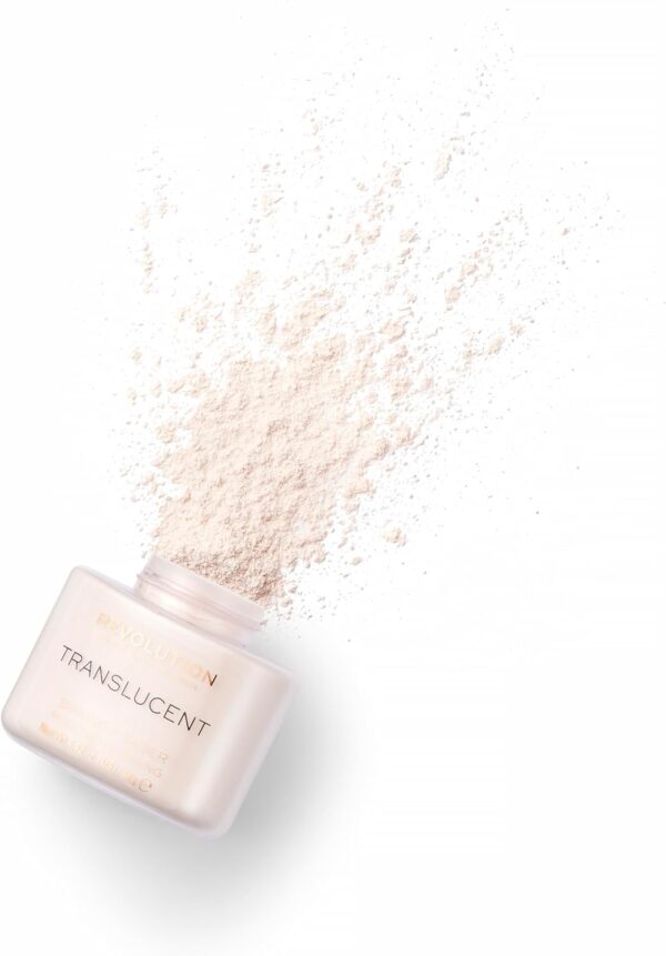 Revolution Beauty London, Loose Baking Powder, Prolongs Makeup Wear, Brightening Setting Powder, For All Skin Tones,Translucent, 32g