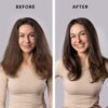 L'ANGE HAIR Le Volume 2-in-1 Titanium Blow Dryer Brush | Hot Air Brush in One with Oval Barrel | Hair Styler for Smooth, Frizz-Free Results for All Hair Types ((Blush - 60mm))