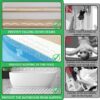 LUFFLOK 24 Pcs Bath Stickers, Non Slip Bath Stickers, Transparent Self-Adhesive Shower Stickers, Anti Slip Grip Stickers for Bath Tub, Stairs, Shower Room, Slippery Surfaces (24 Pcs)