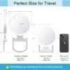 MIYADIVA Magnifying Mirror with Light, 20x Makeup Mirror with Light for Plucking Eyebrows