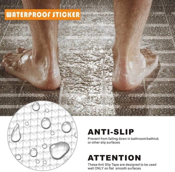 Ruitena - 36pcs Non-Slip Strip Stickers, Anti Slip Grip Stickers Non Slip Strips Pad Bathtub Flooring Safety Tape Mat for Bath Shower (20mm * 200mm)
