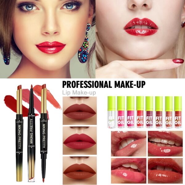 JWEX All in One Makeup Set with Storage Bag Portable Travel Makeup Kit for Teenager & Beginner, Includes Eyeshadow, Eyeliner, Mascara, etc