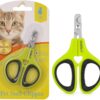 OneCut Pet Nail Clippers, Update Version Cat & Kitten Claw Nail Clippers for Trimming, Professional Pet Nail Clippers for a Cat, Puppy, Kitten & Small Dog (Green)