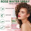 Keratin Protein Hair Serum Anti Frizz Control Repair Hair- Rose Water Spray for Hair Moisturize Anti-Frizz Hair Smooth Products Curly Hair Brush Curl Defining Brush for Shaping Hair Women Men(3PCS)
