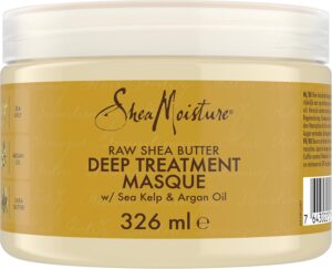Shea Moisture Raw Shea Butter Deep Hair Treatment Mask silicone and sulphate free hair mask for dry, damaged or transitioning hair 326 ml