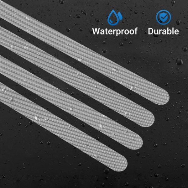 ecooe 16 Pieces Non Slip Stickers Shower Stickers Bath Safety Strips Transparent Self-Adhesive Non Slip Strips Stickers for Bathtubs Showers with Acrylic Board for Positioning