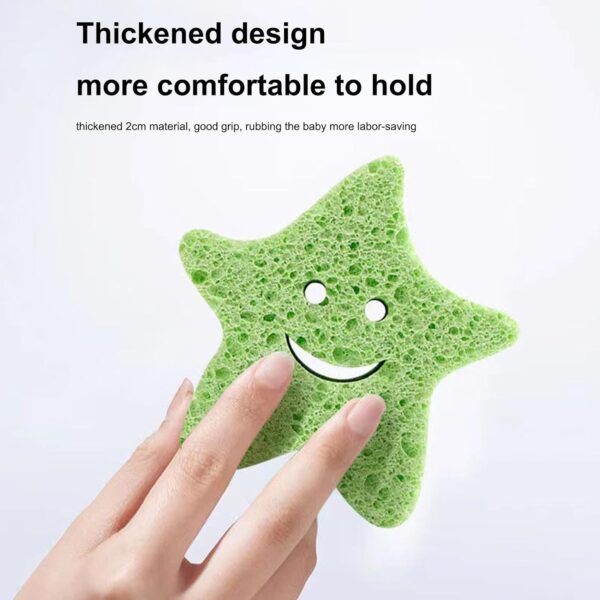 Kids Bath Sponge - Soft Wood Pulp Sponge Body Wash Scrubber,Cute Dead Skin Remover Body Scrubber Bath Rub Shower Brush for Children Kids Baby Toddler