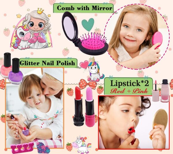 Kids Makeup Sets Girls Toys - Girls Make up Set Kids Make up for Toddler Kid Girl Children Princess Pretend Play Christmas Birthday Gifts Presents Toys for Girl age 3 4 5 6 7 8 9 10 11 12