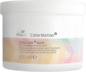 Wella Professionals ColorMotion+ Structure Mask - Colour Protection & Strength Hair Mask for Treated & Dyed Hair - Smooths, Boosts Shine & Protects Hair Colour for Up to 8 Weeks 500ml