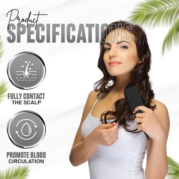 New 2025 Curly Hair Brush, Curl Defining Brush,Curly Hair Brush, Flexible Detangling and Styling Brush, Reduces Frizz and Pulling, Perfect for Wet & Dry Hair Care (BLACK)