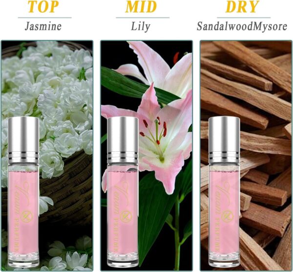 ZhongShuang Pheromone Perfume for Women to Attract Men, Roller Ball Perfume Women Pheromone Infused Essential Oil Perfume Cologne Pheromone Perfume for Men and Women 10ml