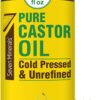 Pure Cold Pressed Castor Oil - Big 32 fl oz Bottle - Unrefined & Hexane Free - 100% Pure Castor Oil for Hair Growth, Thicker Eyelashes & Eyebrows, Dry Skin, Healing, Hair Care, Joint and Muscle Pain