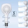 AQUALONA® Aquacapri Shower Column, Overhead and Handheld Shower with 5 Different Sprays Brass Exchange Valve, 2 Hoses Included (Aquacapri Shower Column)
