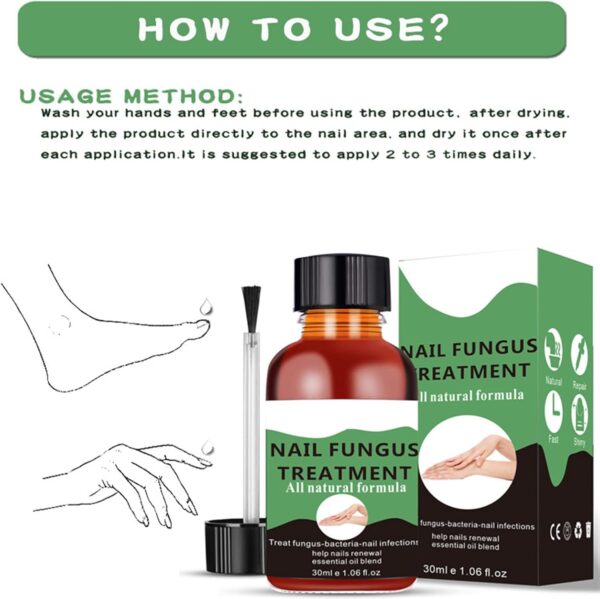Nail Fungus Treatment For Toenail - Extra Strong Fungal Nail Treatment - Anti fungus Nail Repair and Strengthen, Fix & Renew Damaged, Broken Nails （2PC）