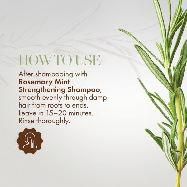 Mielle Rosemary Mint Strengthening Hair Masque, Essential Oil & Biotin Deep Treatment, Miracle Repair for Dry, Damaged, & Frizzy Hair, 340 ml (Pack of 1)
