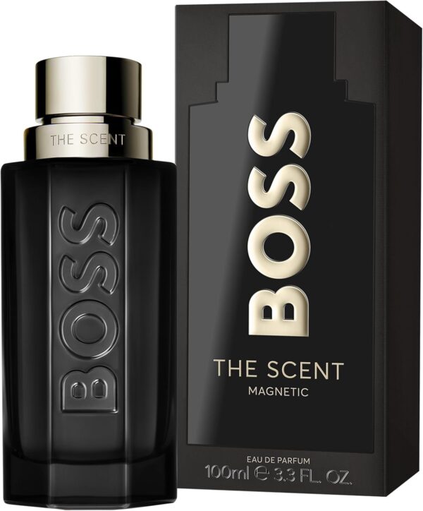 BOSS The Scent Magnetic - Eau de Parfum for Him - Ambery & Fruity Fragrance with Notes of Maninka Fruit, Bran Absolute and Vanilla - High Longevity (Packaging May Vary)