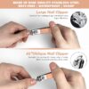 Manicure Set Professional Nail Clippers Kit Pedicure Care Tools with Zipped Bag for Women - 18 in 1 Grooming Tools Kit for Travel & Home（Rose Gold）