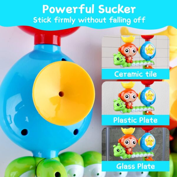 BBLIKE Baby Bath Toys, Bath Toys for 3, 4,5+ Years Old Boys Girls Toddlers Kids Older Children, Monkey Water Toys Shower Toys Bathly Toy with Cup for Babies Gift Toy Set (B)