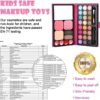 Aomig 33 Colors Kids Makeup Sets for Girls, 6 Pcs Princess Make Up Kit with 5 Brushes, Washable Children's Cosmetics Toys, Non-Toxic Makeup Kit, Cosmetic Beauty Set Gift for Kids Halloween Birthday
