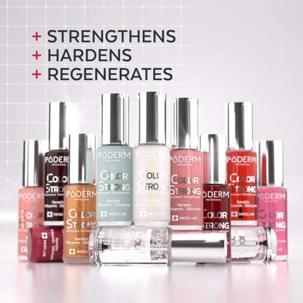 Nail Polish | Nail strengthener | Repairs & Strengthens damaged, weakened nails | Nail Care for strong Nails – Enriched with Keratin, Biotin and Silicon – Hands & Feet – Swiss Made